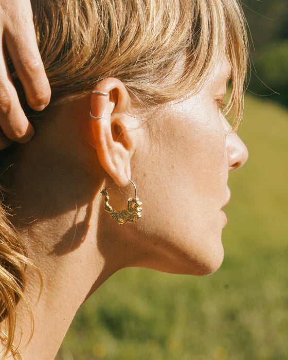 Auspicious Hoop Earrings