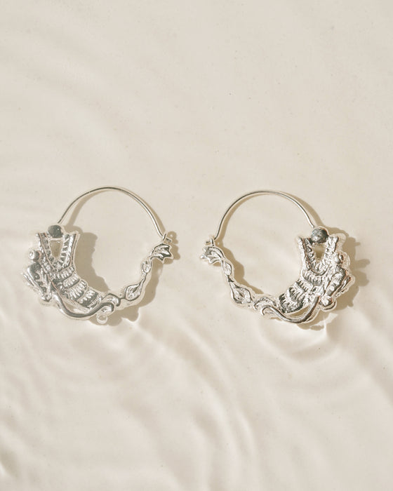 Auspicious Hoop Earrings