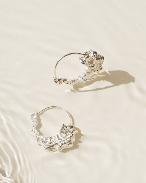 Auspicious Hoop Earrings