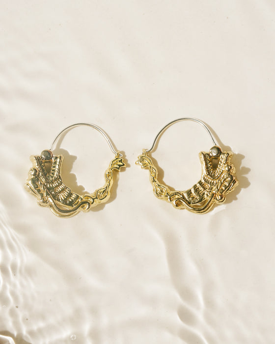 Auspicious Hoop Earrings