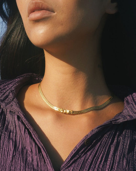 Flat Herringbone Collar