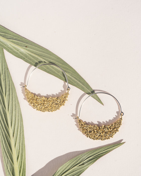 Inflorescence Hoop Earring