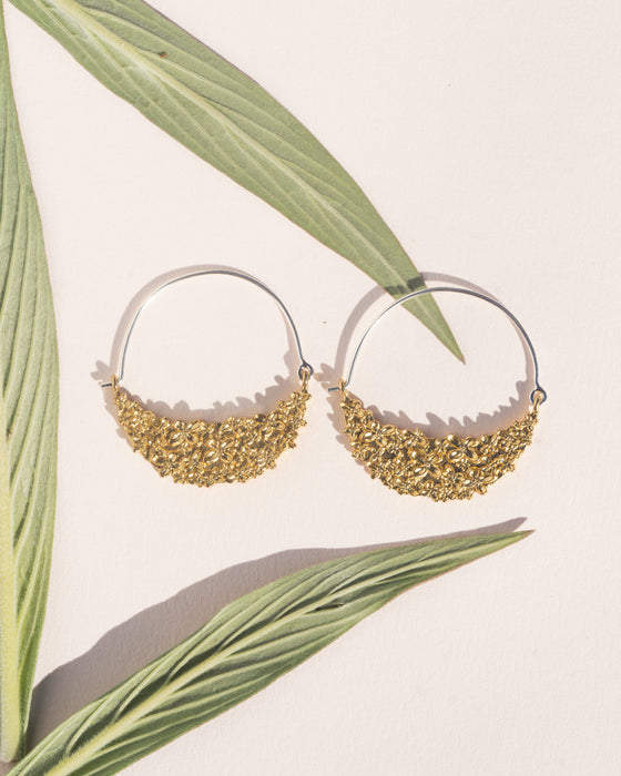 Inflorescence Hoop Earring