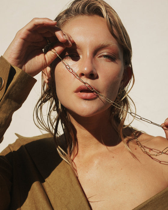 Bambu Link Chain Necklace
