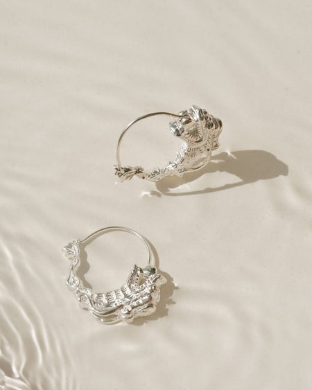 Auspicious Hoop Earrings - satomistudio