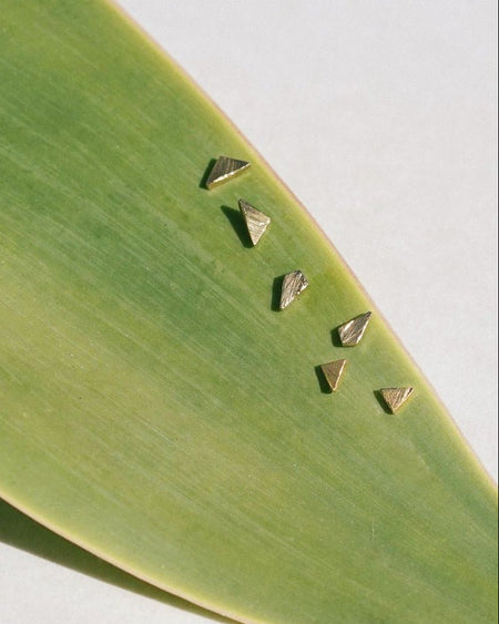 Triangle Stud Earrings - satomistudio
